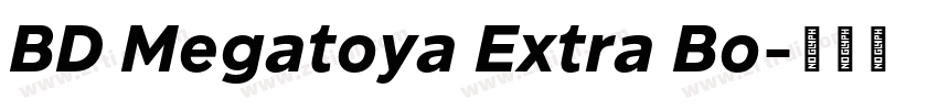 BD Megatoya Extra Bo字体转换